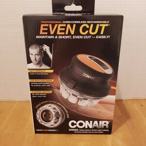 Conair Even Cut Cord/Cordless Rechargeable Circular Haircut Kit New in Box